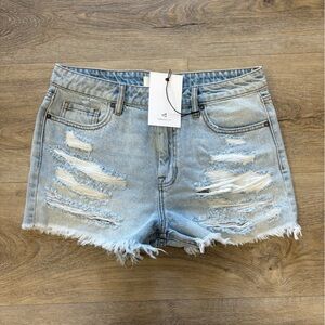 Hidden denim shorts